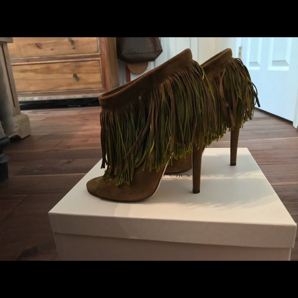 PreOwned Authentic Jimmy Choo open toe bootie